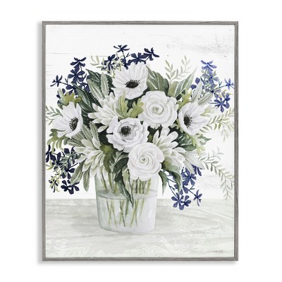 Stupell Industries Mixed White Anemone Vase, 11" x 14"