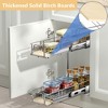 LOVMOR 2 Tier Individual Pull Out Cabinet Organizer, Slide Out Wood Shelves Organizers, Pull Out Drawers Organization and Storage for Kitchen Cabinet - image 2 of 4