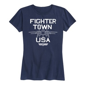Women's - Top Gun - Property of Fighter Town Short Sleeve Graphic T-Shirt - 1 of 4