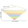Unique Bargains Women's Fashion Knitted Hollow Triangle Headwrap 26.38"x11.02" Yellow 1 Pc - 3 of 4