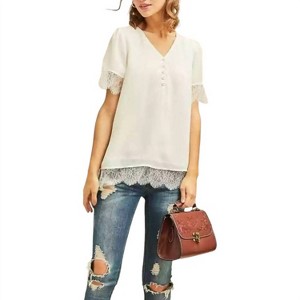 Women's Beautiful Lace Top - entro - 1 of 3