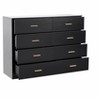 TiramisuBest Modern Black 8-Drawer Dresser,Wide Chest of Drawers with Ample Storage, Sturdy & Safe for Bedroom - 4 of 4