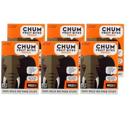 Chum Peach Fruit Bites - Case of 6/2.8 oz