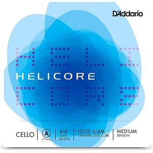 D'Addario Helicore Fourths Tuning Cello A String 4/4 Size, Medium - 1 of 1