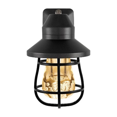 GE Farmhouse LED Night Light Black Cage