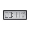 LED Digital Alarm Clock for Bedroom,Rechargeable Desk Clock with Date Temperature Humidity,12/24H Digital Wall Clock - 2 of 4