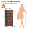 JIONJOY 5-Drawer Fabric Dresser - Metal Frame, Wooden Top TV Stand for Clothes Storage (Living Room Hallway Entryway) - 4 of 4