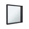 GlasFlength Decorative Wall Mirrors Medicine Cabinet Accent Mirror Wall Mounted Mirror Storage Cabinet for Bathroom Wall, Black, 23.6"*2.8"*23.6" - 4 of 4