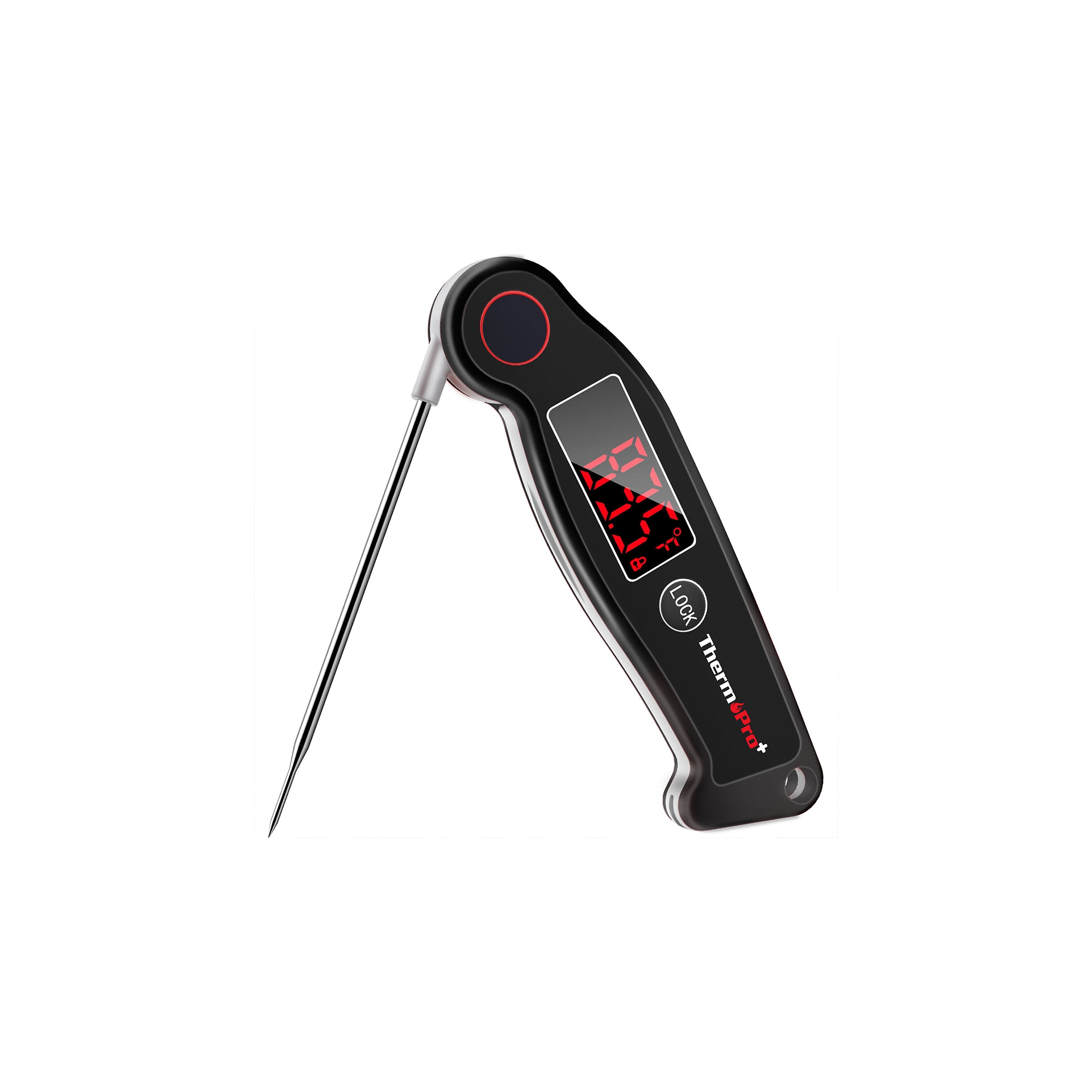 ThermoPro TP19W Waterproof Digital Meat Thermometer, Food Candy Cooking Grill Kitchen Thermometer with Magnet and LED Display for Smoker Thermometer