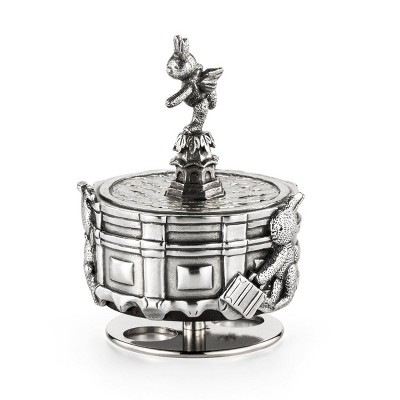Royal Selangor Hand Finished Bunnies' Day Out Collection Pewter Piccadilly Circus Music Carousel Gift