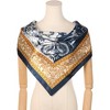 Elerevyo Women's Satin Large Paisley Contrast Color Silk Square Scarf Head Wrap Bandanas 35.4" X 35.4" - 2 of 4