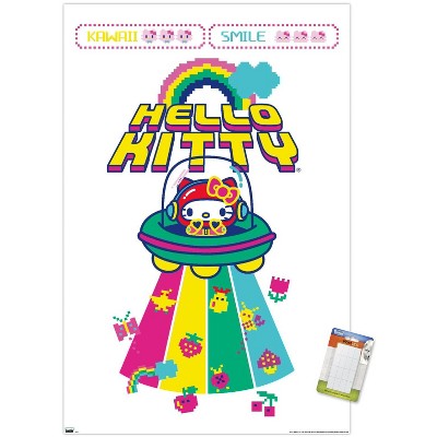 Trends International Hello Kitty - Kawaii Alien Unframed Wall Poster Print  White Mounts Bundle 22.375 X 34 : Target