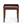 Contemporary Cherry End Table - Sturdy Manufactured Wood, Tray Top, Distressed Finish - Perfect Addition for Any Home - 2 of 4