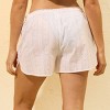 Women's Eyelet Beach Cover Up Shorts - Wild Fable™ White - 2 of 3