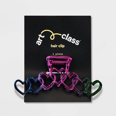 Girls&#39; Rainbow Ombre Heart Claw Clip - art class&#8482;