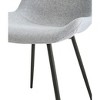 Nordlys Set of 2 Metal and Fabric Dining Chairs Modern Design Style Upholstery Dining Room - 2 of 4