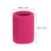 Unique Bargains Sweat Absorbent Elastic Tennis Badminton Basketball Wrist Sweatbands 8 Pcs - 2 of 4