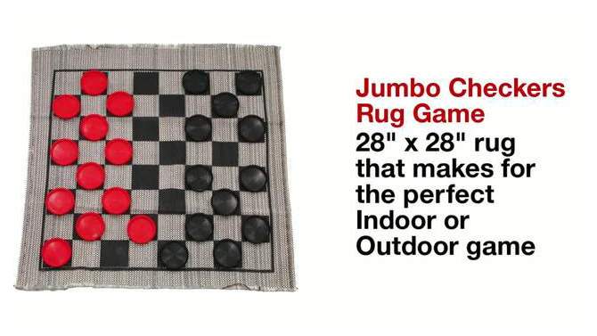 Jumbo Checker Rug Game, 2 of 7, play video