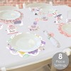 Big Dot of Happiness Pajama Slumber Party - Girls Sleepover Birthday Party Paper Charger and Table Decorations - Chargerific Kit - Place Setting for 8 - 2 of 4