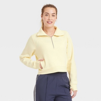 Women's Fleece Half Zip Pullover Sweatshirt - All In Motion™