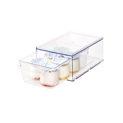 iDESIGN Stackable Kitchen Storage Drawer - Set of 4 - Clear — фото 5