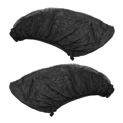Unique Bargains Sunshade Cover Car Side Window Front Breathable Mesh Anti-UV Protect 49.21"x19.69" Black 1 Pair
