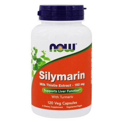 NOW Foods Silymarin Milk Thistle Extract 150 mg. Supplement  -  120 Count