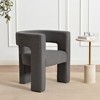 KINWELL 28" Wide Boucle Upholstered Square Armchair - 2 of 4