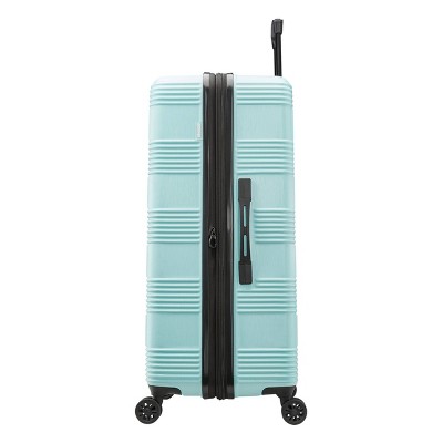American Tourister NXT Hardside Large Checked Spinner Suitcase - Mint Green