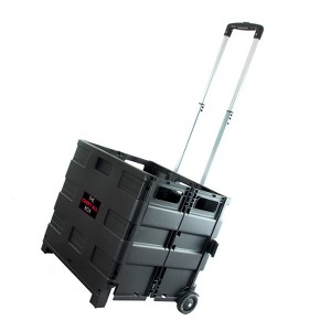 Elama Home Heavy Duty Carry All Easy Folding Cart with Lid - 1 of 4
