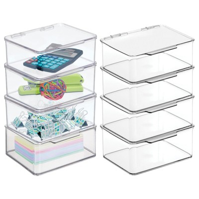 mDesign Stackable Plastic Home Office Storage Bin with Handles, 8 Pack, 8 -  Ralphs