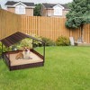 BENCMATE Pet Crates and Houses Premium Wicker Pet House, Elevated Indoor and Outdoor Rattan Dog Bed with Plush Cushion, Brown, 32.1"*27.6"*5.3" - 4 of 4