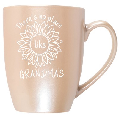 Elanze Designs There'S No Place Like Grandma'S Precious Pearl 10 ounce New Bone China Coffee Cup Mug