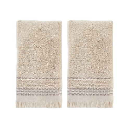 SKL Home Cozy Home 2 Piece Hand Towel Set in Taupe