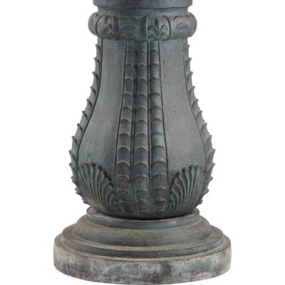 Hampton Slate 4-Tier Outdoor Water Fountain with LED Light