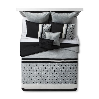 target grey comforter set