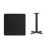 Flash Furniture 30'' Square Black Laminate Table Top with 22'' x 22'' Table Height Base - image 3 of 4