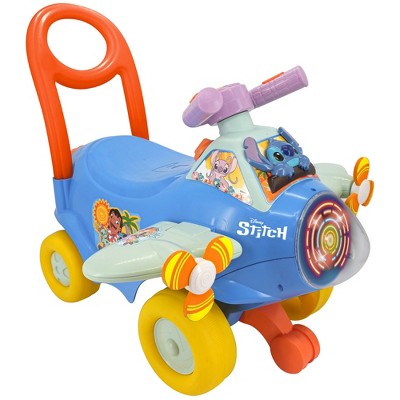Kiddieland: Disney Activity Plane Ride-On - Stitch - Spinning Light & Sounds