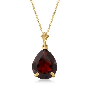 Ross-Simons 4.50 Carat Garnet Pendant Necklace in 14kt Yellow Gold - 1 of 3
