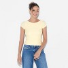 Women's Short Sleeve Boatneck Synthetic T-Shirt - Wild Fable™ - 2 of 4