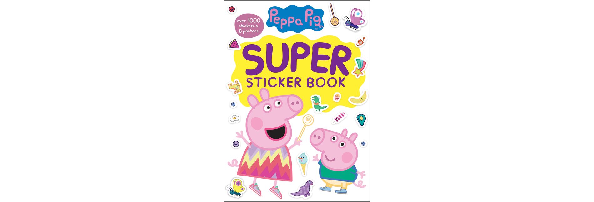Peppa Pig Super Sticker Book by Golden Books (Paperback)