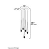 ET2 Lighting Pierce 5 - Light Pendant in  Black - 2 of 4