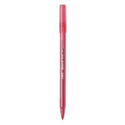 Bic Round Stic Xtra Precision & Xtra Life Ballpoint Pen Red Ink 1mm Medium Dozen GSM11RD