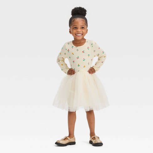 long sleeve tulle dress toddler