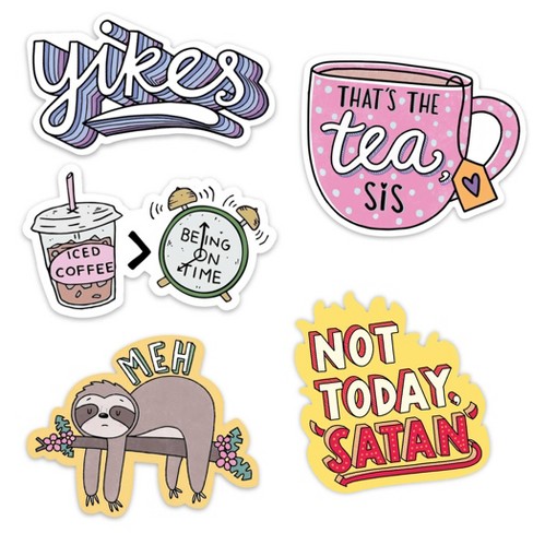 Big Moods Aesthetic Sticker Pack 10pc : Target