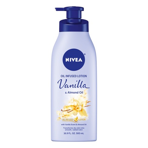 NIVEA Oil Infused Body Lotion, Vanilla and Almond Oil, 16.9 Fl Oz 