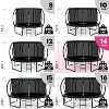 Joyberri Trampoline - ASTM Certified, 8-16ft for kids & adults. Anti-rust, with enclosure net, ladder, LED lights & sprinkler. Safe & fun! - 4 of 4