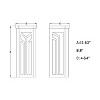 VAXCEL Evry 1 Light Bronze Outdoor Wall Lantern White Glass - 2 of 4