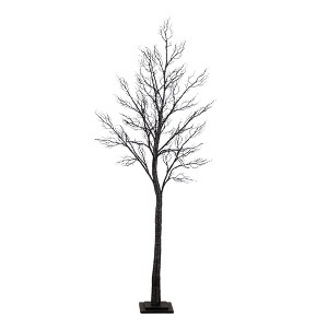 Nearly Natural 7-ft Pre-Lit Halloween Minimalist Twig Artificial Fall Tree with 400 Orange & Purple LED Lights - 1 of 1
