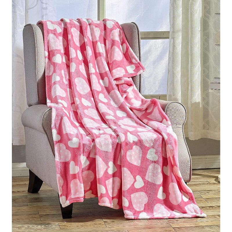 Valentine's Day Love & Hearts Collection Ultra Plush & Comfy Throw Blanket (50" x 60"), 1 of 4